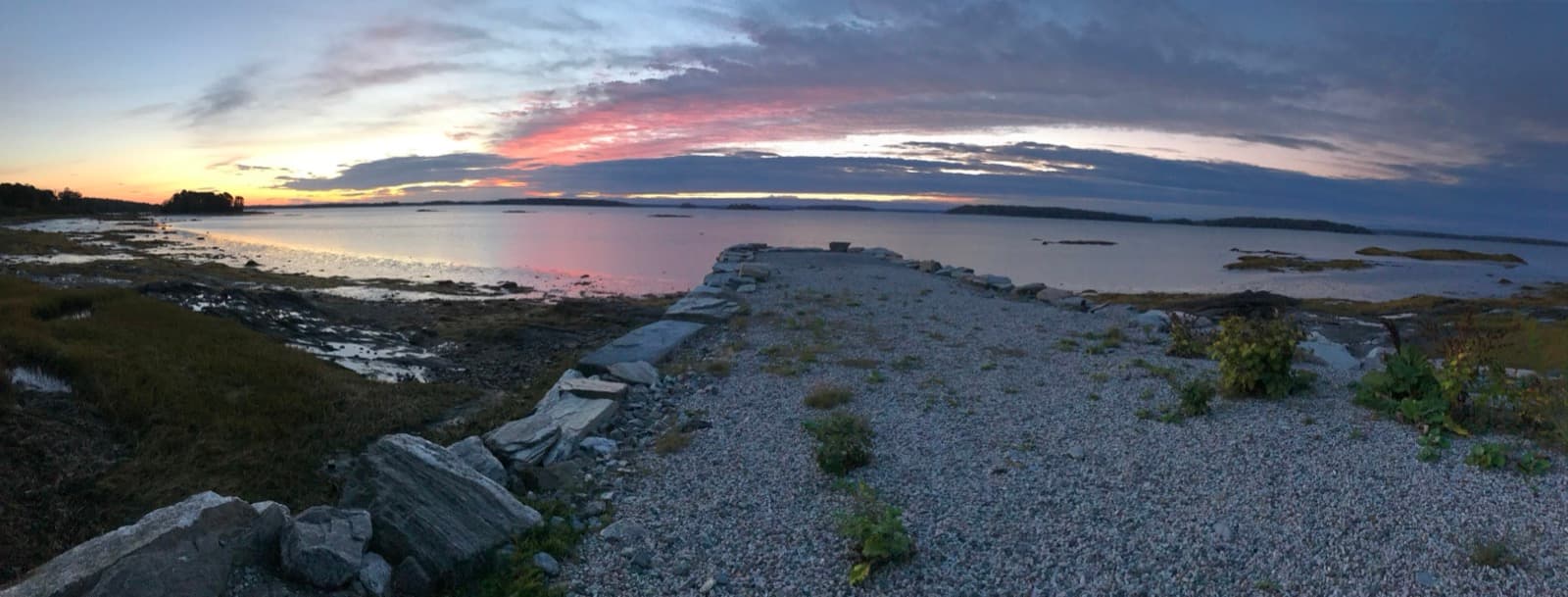 Sunset view from campsite