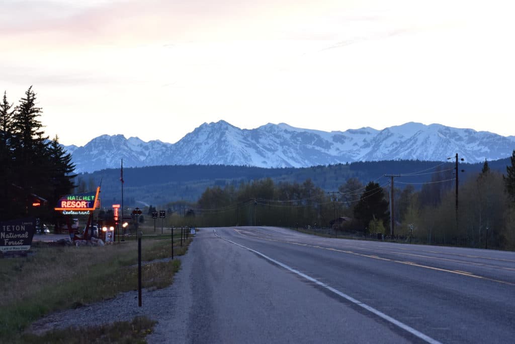Road near Hatchet Campground