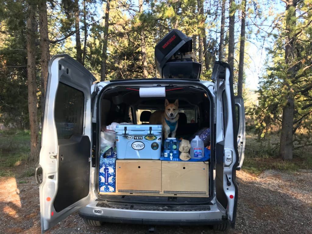 Loaded camper van